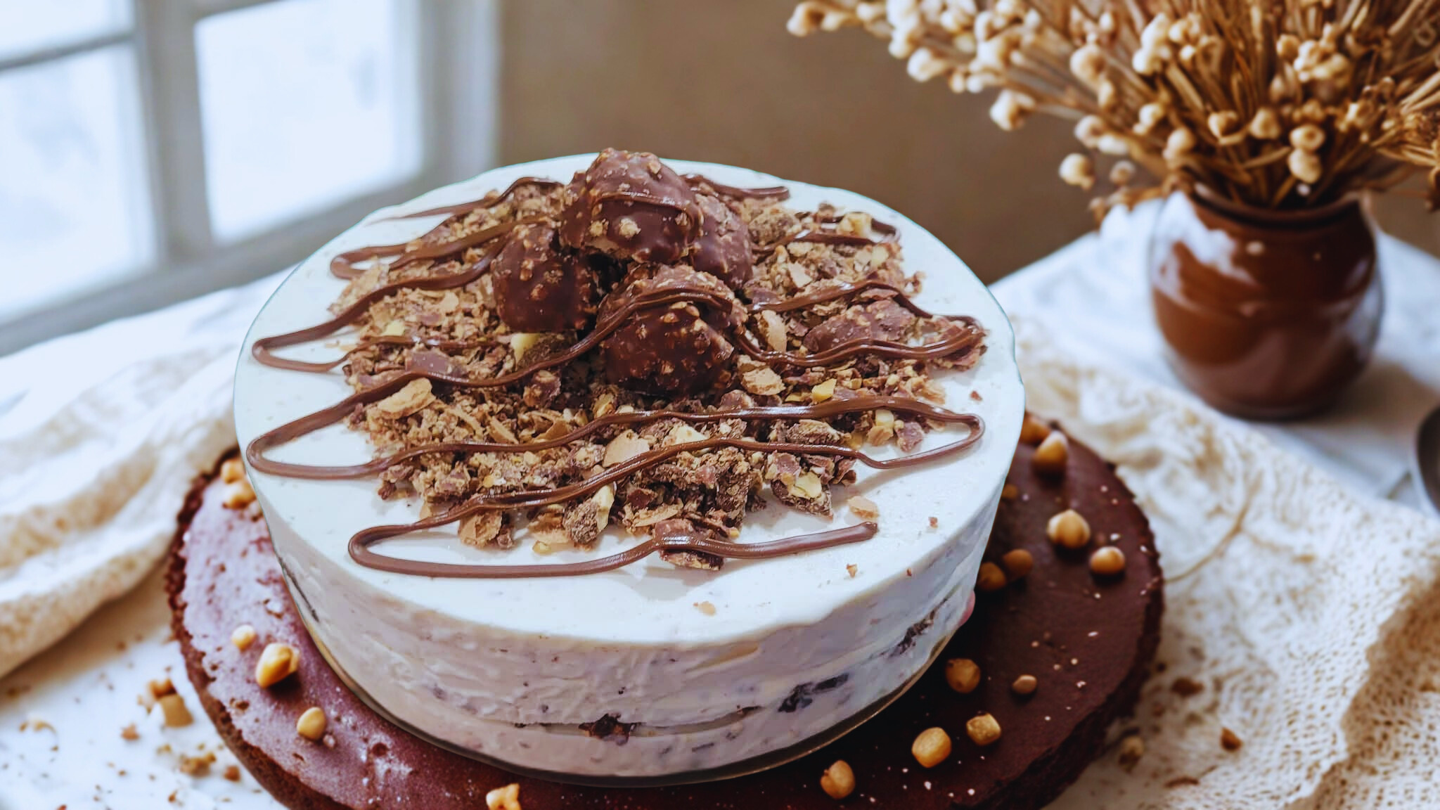 Gâteau à la crème glacée Ferrero Rocher